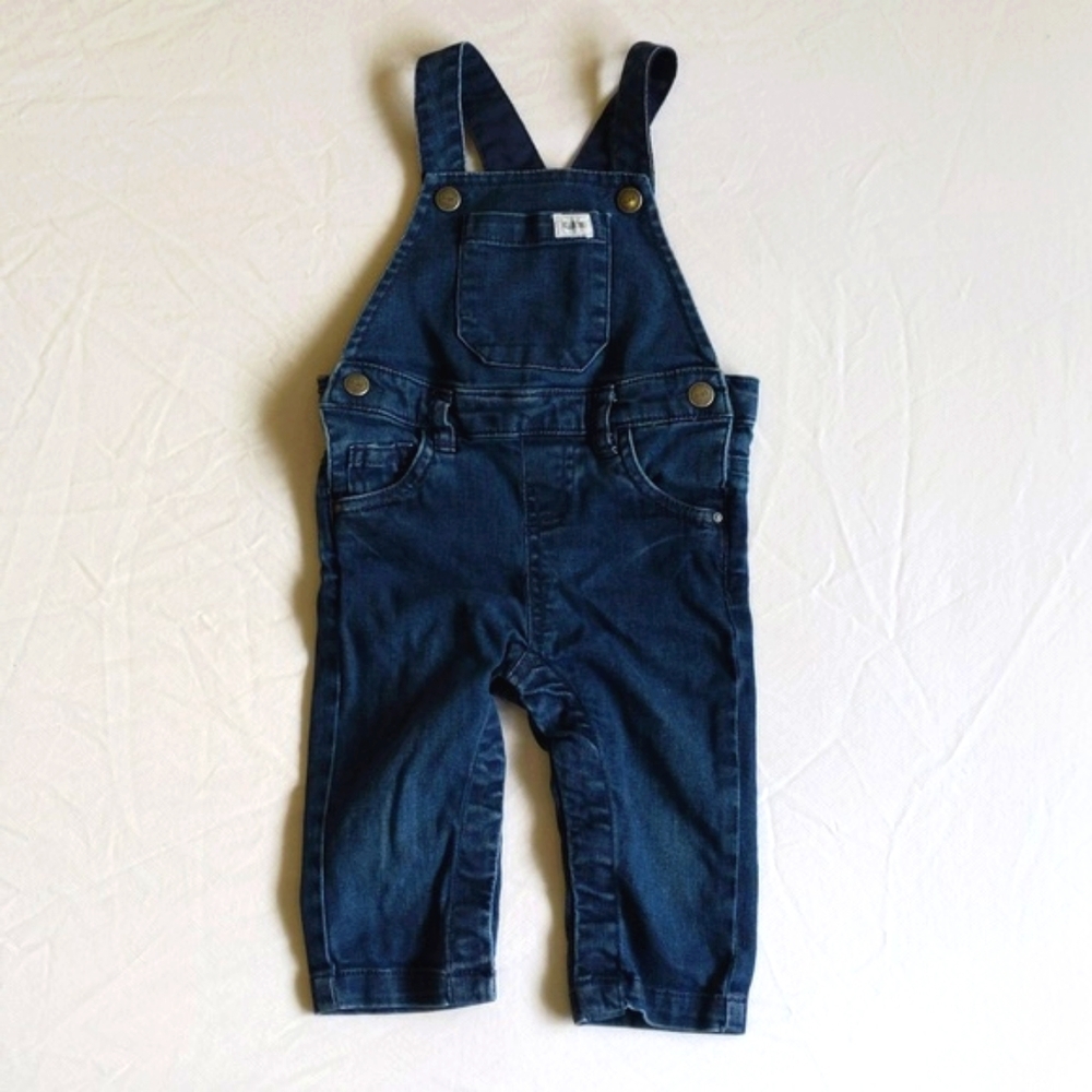 RR stretch denim overalls 12 months unisex baby